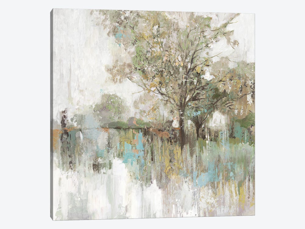 Forest Green Reflection by Allison Pearce 1-piece Canvas Art
