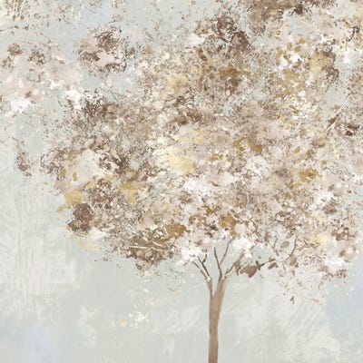 Golden Shimmering Tree by Allison Pearce canvas print