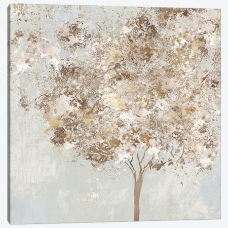 Golden Shimmering Tree Canvas Print #ALP482} by Allison Pearce Canvas Artwork