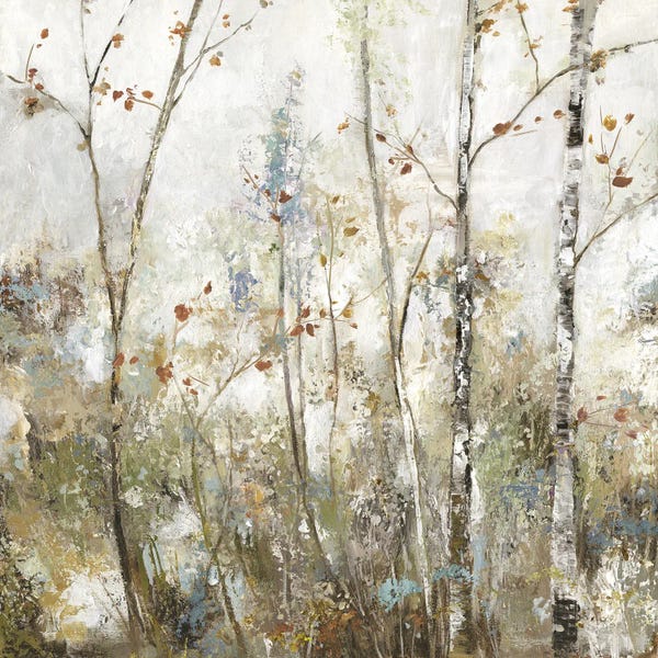 Abstract: Soft Birch Forest I by Allison Pearce