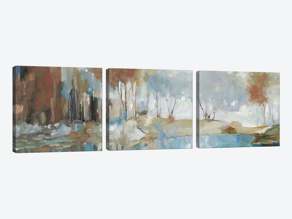 Golden Tranquility by Allison Pearce 3-piece Canvas Wall Art
