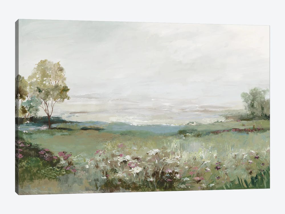 Green Prarie Field by Allison Pearce 1-piece Canvas Print