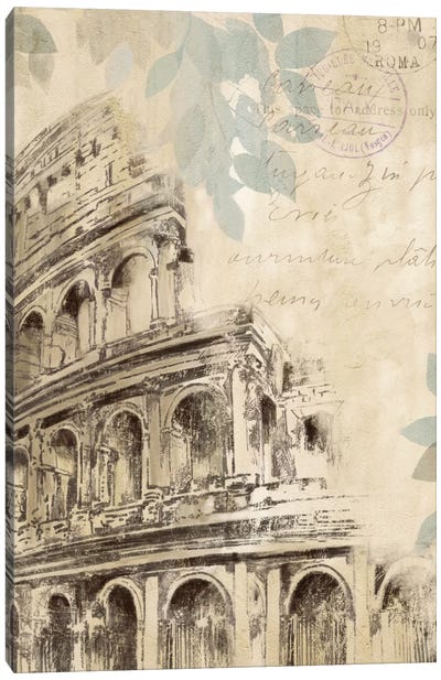 Architectural Study I Canvas Art Print - Rome Art