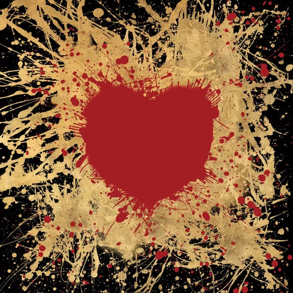 Hearts: Heart Of Gold I by Art Licensing Studio