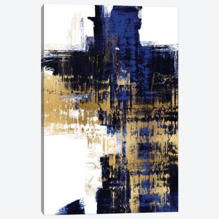 Dynamic Gold on Blue II Canvas Print #ALW10} by Alex Wise Art Print