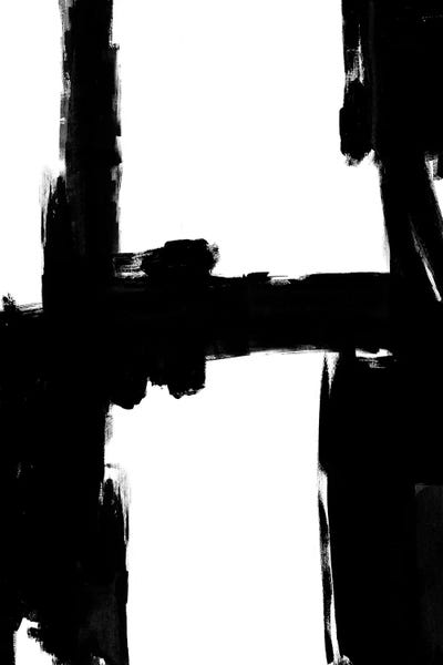 Black & White Abstract Art: Structured II by Alex Wise