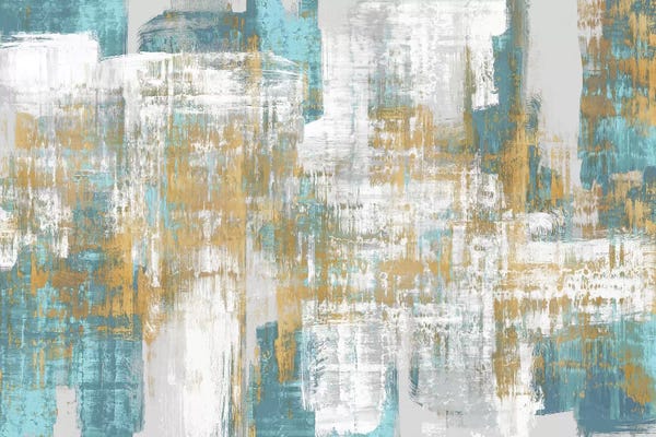 Gold Abstract Art: Gestures by Alex Wise