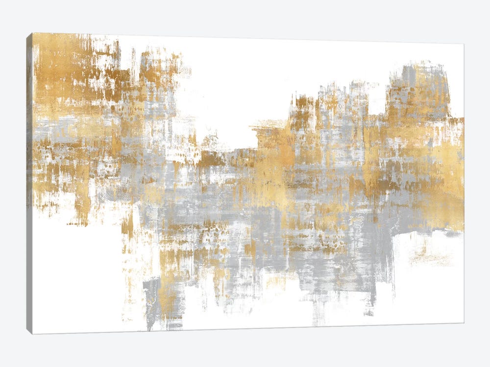 Dynamic Gold on Grey I by Alex Wise 1-piece Art Print