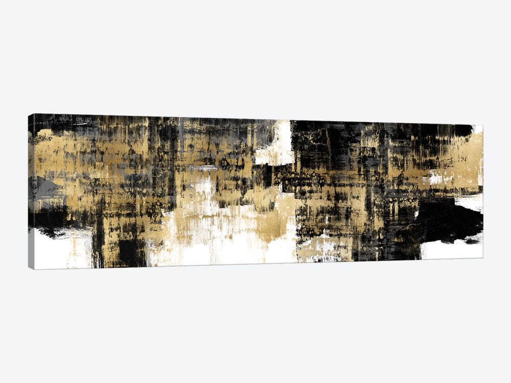 Amplified Gold on Black by Alex Wise 1-piece Canvas Art