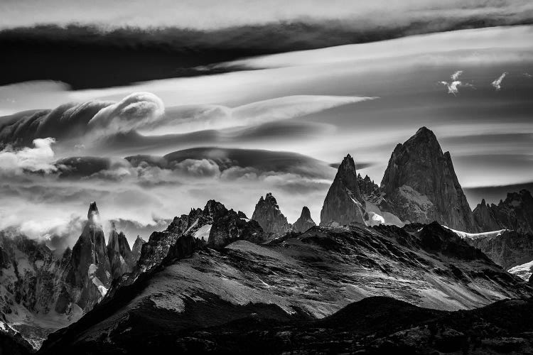 Cerro Torre & Fitz Roy Range, El Chalten, Patagonia, Argentina by Alex Buisse wall art