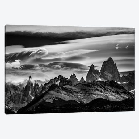 Cerro Torre & Fitz Roy Range, El Chalten, Patagonia, Argentina Canvas Print #ALX14} by Alex Buisse Canvas Art Print
