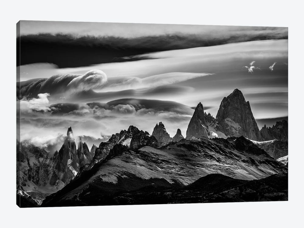 Cerro Torre & Fitz Roy Range, El Chalten, Patagonia, Argentina by Alex Buisse 1-piece Canvas Artwork