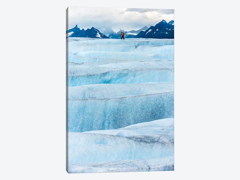 Crossing Tyndall Glacier, Patagonian Ice Cap, Patagonia, Chile 1-piece Canvas Wall Art