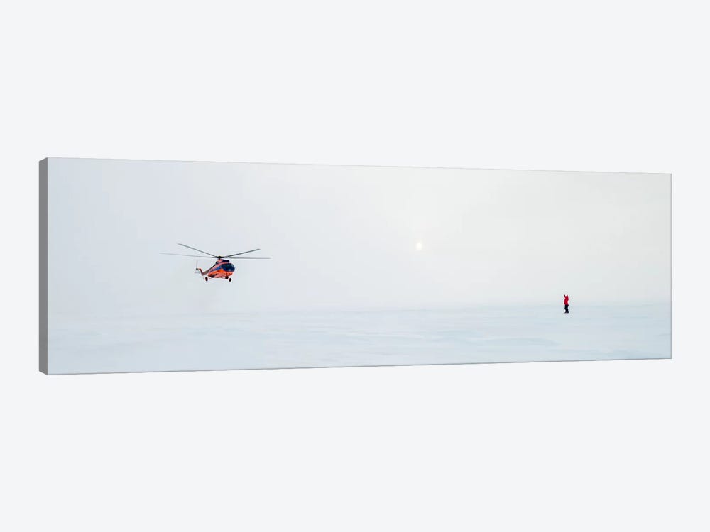 Helicopter Landing, North Pole by Alex Buisse 1-piece Canvas Art