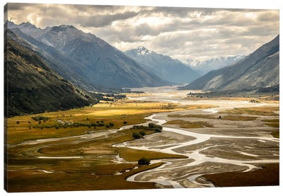 Hunter Valley, Wanaka, Otago Region, South Island, New Zealand Canvas Art Print - Travel Photograghy