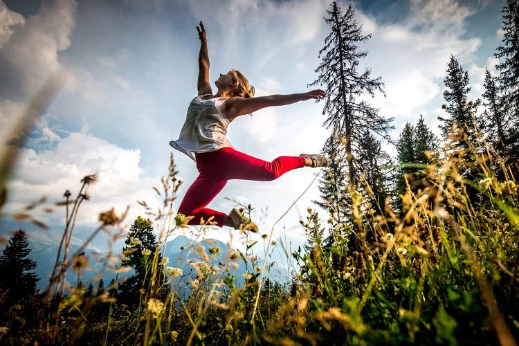 Joyous Dance, Mont Blanc Range, Chamonix, Haute-Savoie, Auvergne-Rhone-Alpes, France