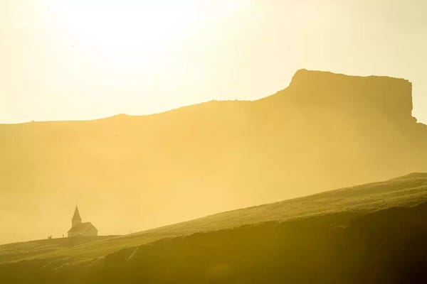 Alex Buisse: Mountaintop Church, Vik i Myrdal, Sudurland, Iceland by Alex Buisse
