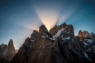 Trango Towers, Baltoro Muztagh, Gilgit-Baltistan Region, Pakistan by Alex Buisse framed canvas print