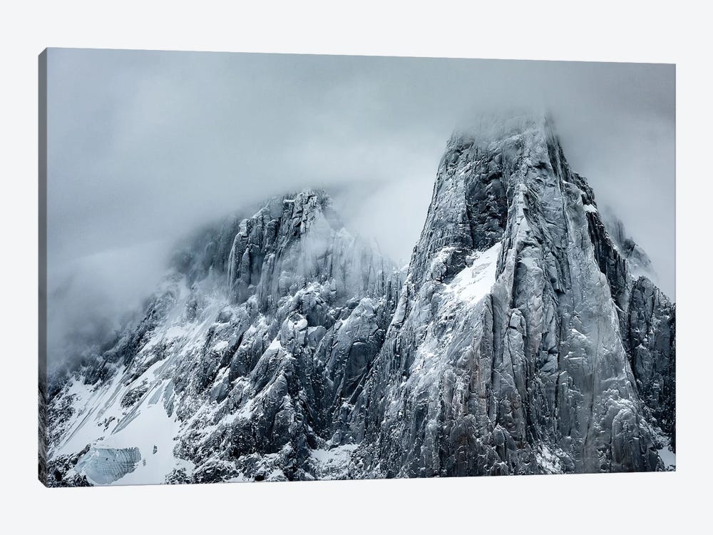 Winter Storm View Of Aiguille des Drus, Chamonix, France by Alex Buisse 1-piece Canvas Art