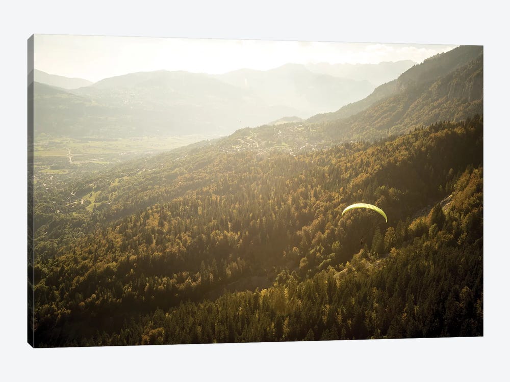 A Paraglider Above The Chamonix Valley, France - II by Alex Buisse 1-piece Canvas Art