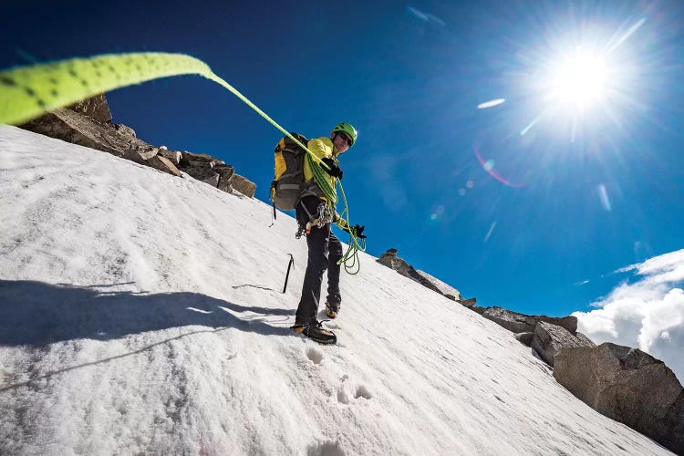 A Climber On Tour Ronde I, Chamonix, France