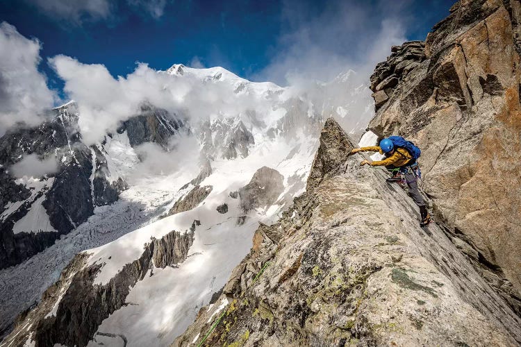 A Climber On Tour Ronde, Chamonix, France - II