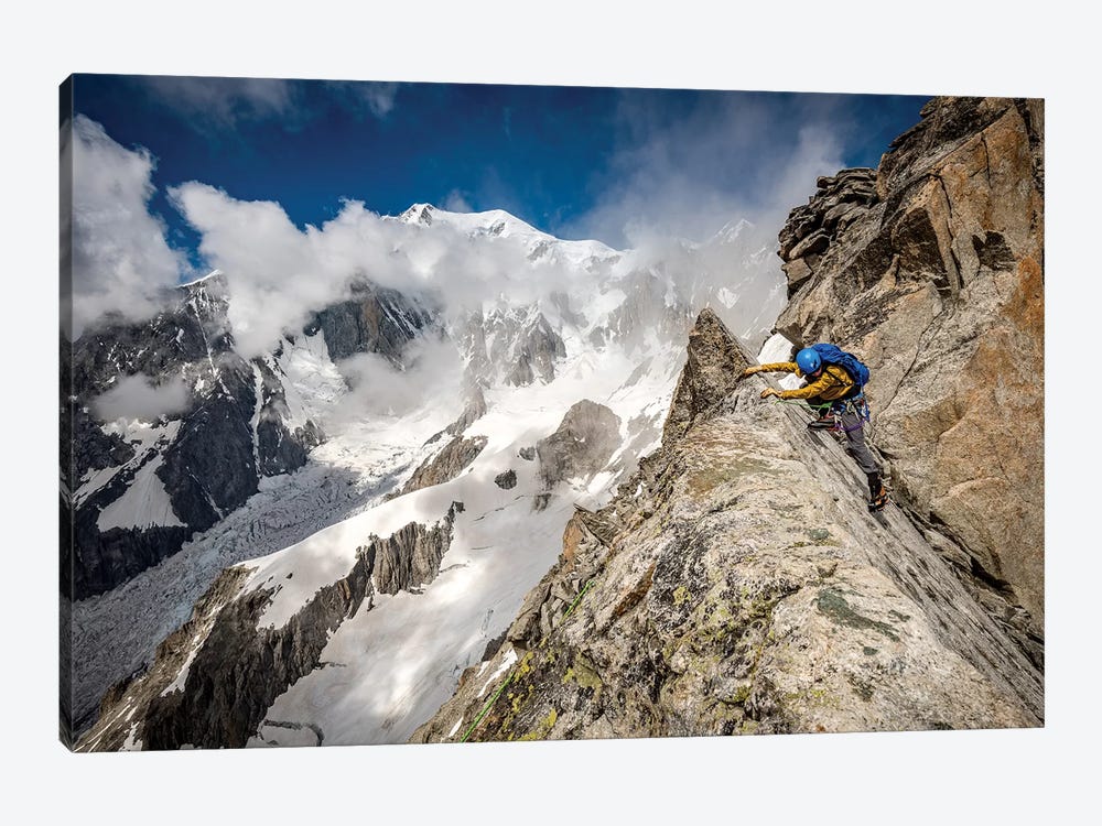 A Climber On Tour Ronde, Chamonix, France - II by Alex Buisse 1-piece Canvas Art