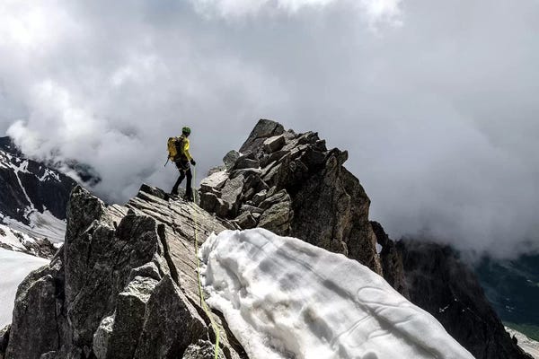 Alex Buisse: A Climber On Tour Ronde III, Chamonix, France by Alex Buisse