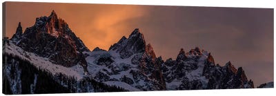 Aiguilles de Chamonix In The French Alps, Haute Savoie, France Canvas Art Print - Chamonix