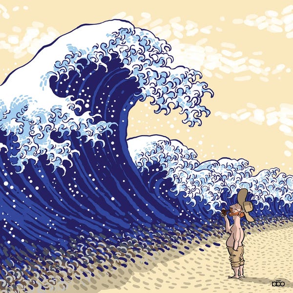 The Great Wave: Japanese Waves by Alireza Karimi Moghaddam