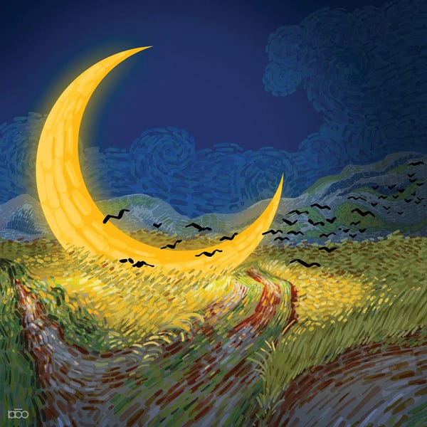 All Things Van Gogh: A Moon In The Last Night by Alireza Karimi Moghaddam