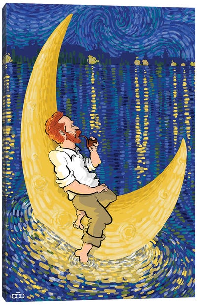 Moon Ride Canvas Art Print - Van Gogh & Friends