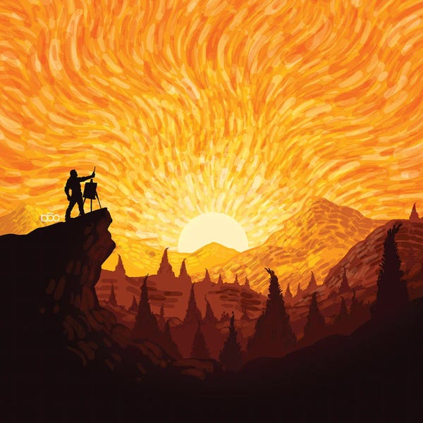 Arts & Crafts: Mountain Sunrise by Alireza Karimi Moghaddam