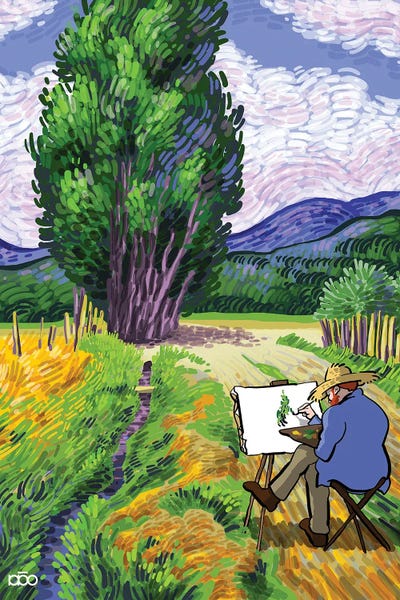 Alireza Karimi Moghaddam: Painter In Nature by Alireza Karimi Moghaddam