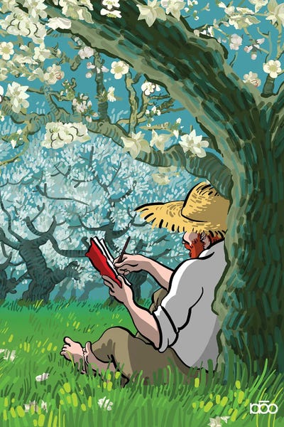 Van Gogh & Friends: Almond Blossoms by Alireza Karimi Moghaddam