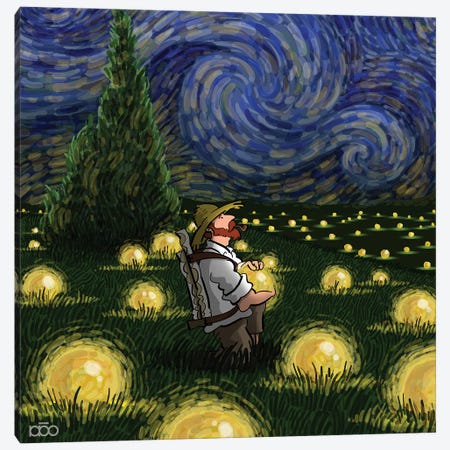 Starry Cristal Ball Canvas Print #ALZ32} by Alireza Karimi Moghaddam Canvas Artwork