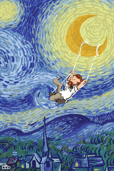 Van Gogh & Friends: Swing On The Moon by Alireza Karimi Moghaddam
