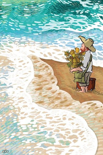 The Passenger by Alireza Karimi Moghaddam multi panel art