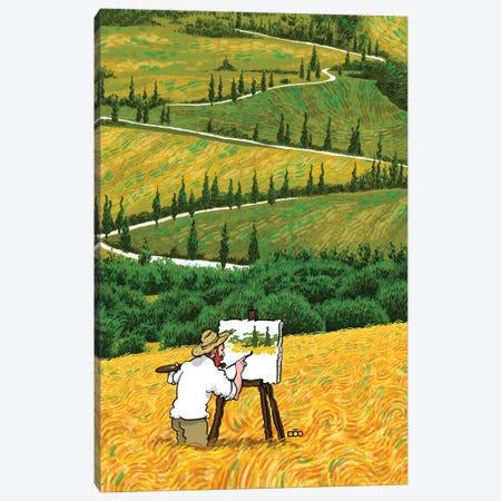 Vangogh In Provence Canvas Print #ALZ41} by Alireza Karimi Moghaddam Canvas Art Print