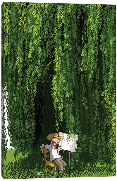 Willow Tree Canvas Art Print - Willow Tree Art