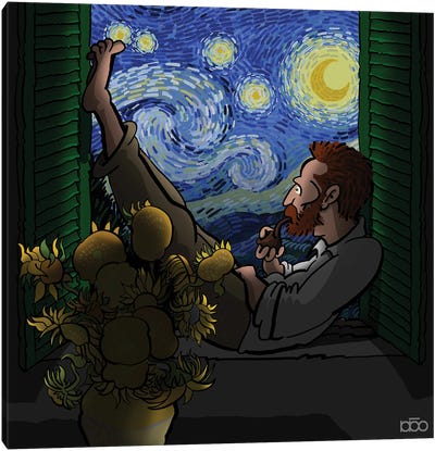 Window Love Canvas Art Print - Van Gogh & Friends