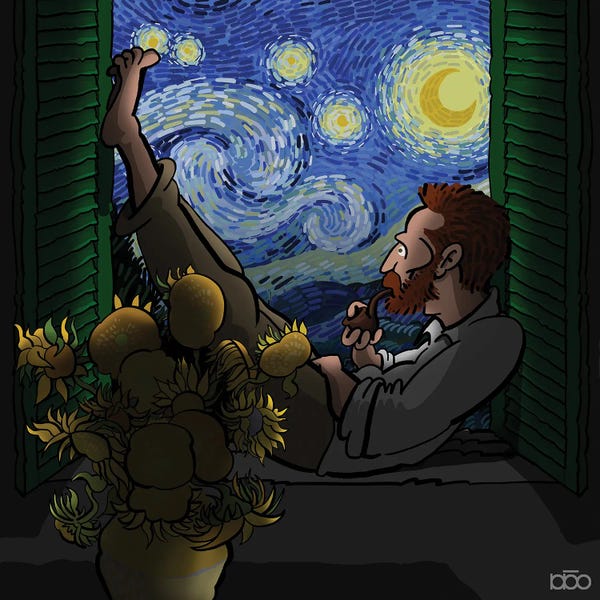 Van Gogh & Friends: Window Love by Alireza Karimi Moghaddam