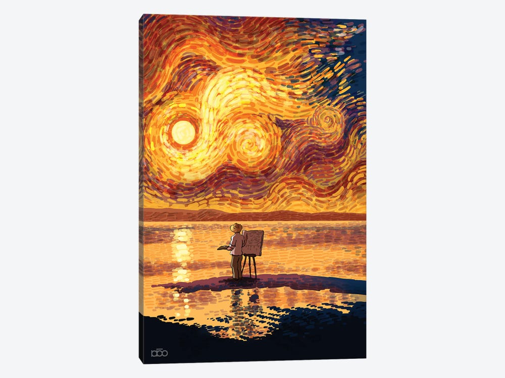 Dawn In The Seaside by Alireza Karimi Moghaddam 1-piece Art Print