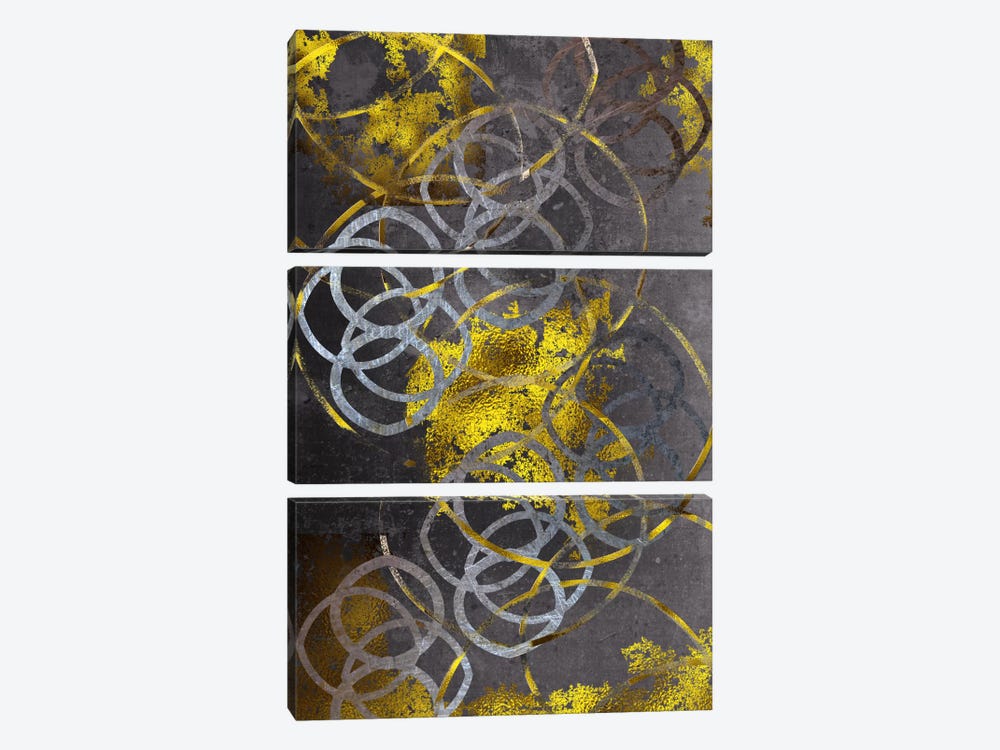 Gold Etchings by 5by5collective 3-piece Art Print