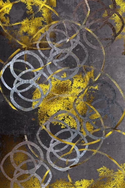 Circular Abstract: Gold Etchings by 5by5collective