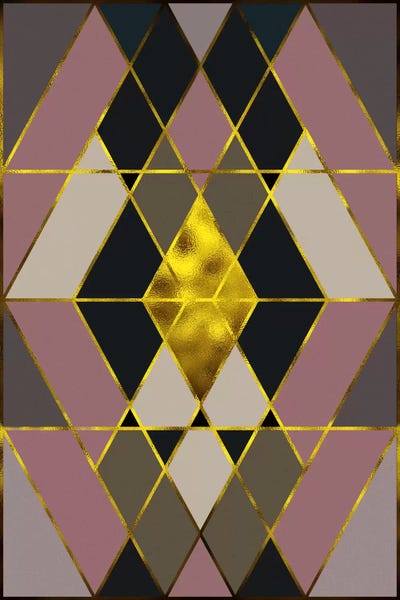 Geometric Patterns: Trinity Gold by 5by5collective