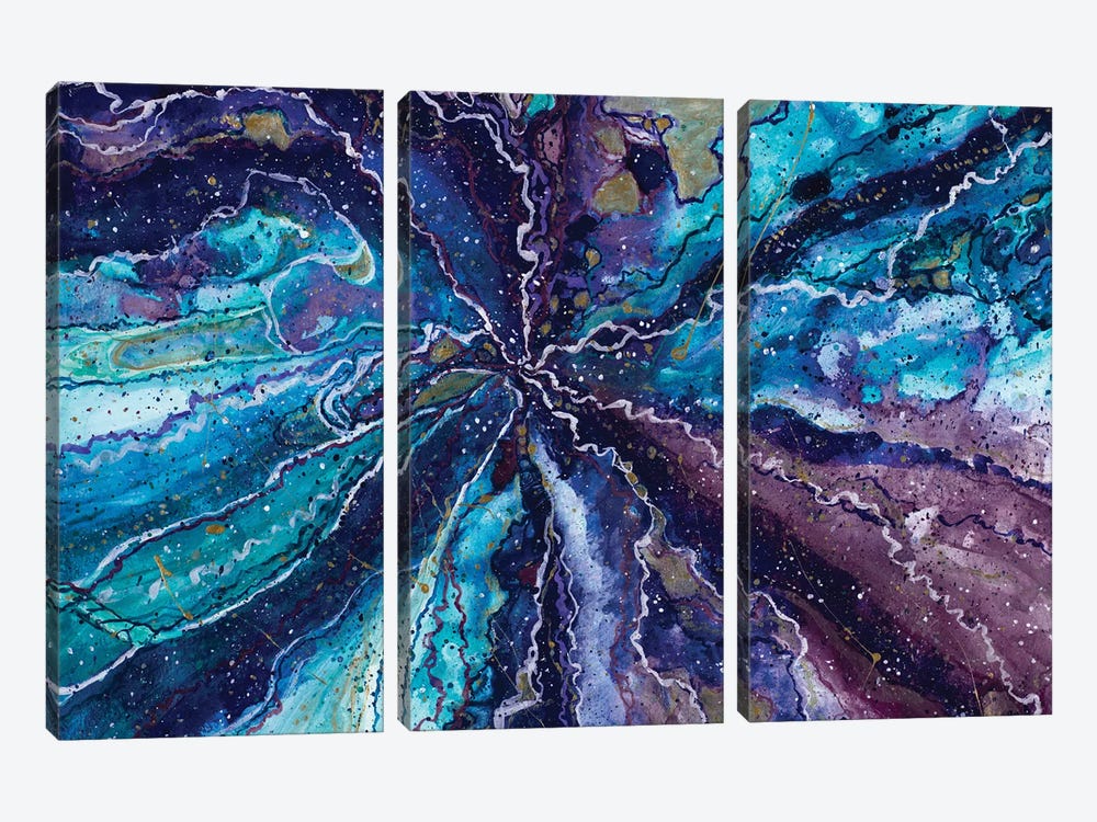 Deep Galaxy by Amaya Bucheli 3-piece Art Print