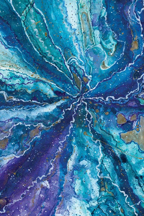Galactical Blues by Amaya Bucheli canvas print