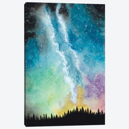 Magical Night Sky Canvas Print #AMB3} by Amaya Bucheli Art Print
