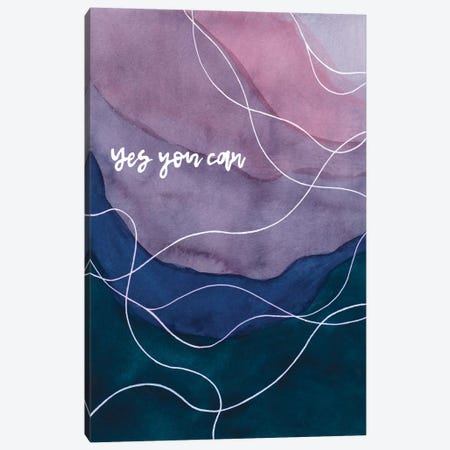 Yes You Can Canvas Print #AMB9} by Amaya Bucheli Canvas Art Print